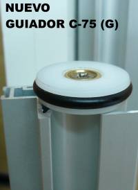 GUIADOR ESPECIAL PARA LOS PERFILES DE TIRADOR C-323-T Y C- 313, AMBOS PARA PANELES DE 10 mm