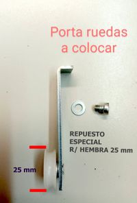 SE SIRVE EL MECANISMO COMPLETO, PERO SI NO QUIERE QUITAR LA PUERTA, PUEDES SUSTITUIR SOLO EL PORTA-RUEDAS SE SIRVE EL MECANISMO COMPLETO, PERO SI NO QUIERE QUITAR LA PUERTA, PUEDES SUSTITUIR SOLO EL PORTA-RUEDAS