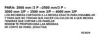 CORTE A MEDIDA DE TODOS LOS COMPONENTES NECESARIOS CORTE A MEDIDA DE TODOS LOS COMPONENTES NECESARIOS
