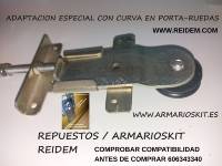 RUEDA ESPECIAL PARA EMBUTIR EN EL PANEL (GUÍA PLANA)