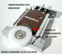 RUEDA ESPECIAL CON SISTEMA DE LIMPIEZA PERMANENTE MOD 640 PLA