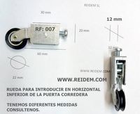 RF-007 RUEDA ESPECIAL CERRAMIENTO DE TERRAZA O VENTANA